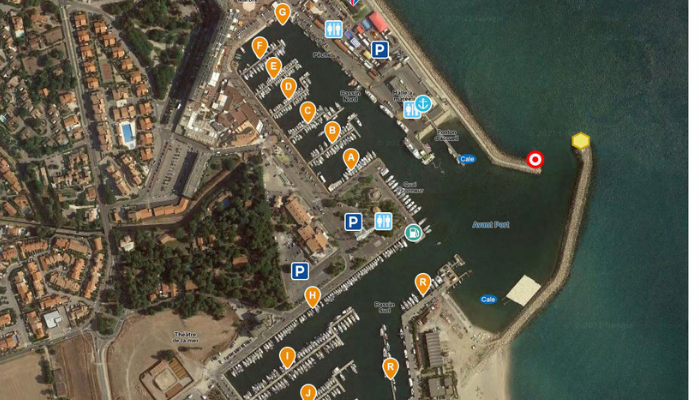 Marina Map Port Saint Cyprien